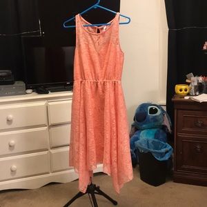 Coral Sleeveless Dress